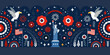 © prince - Festive illustration depicting the statue of liberty and american patriotic symbols