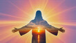 © vytautas - Divine Silhouette of Hope and Eternal Light. Ascension Day