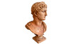 © PNG_MEGAStock - Bust of a Roman emperor displayed in a museum showcasing ancient artifacts and history from Rome on a transparent background.