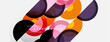 © antishock - Abstract geometric shapes overlap, creating vibrant colorful background. Circles, semicircles dominate composition. Modern design element.