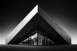 © Nico - Minimalist modern architecture building black and white geometric facade with strong lines and symmetry