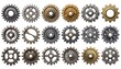 © Nur - A collection of 20 gears in various colors and designs