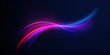 © Little Monster 2070 - Bright arcs curve dynamically with glowing edges. Motion blur creates a sense of speed. Clean PNG for tech and digital design.