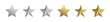 © 11ua - Gold and Silver Star Shiny Illustration Set