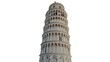 © PAVEL - Photo of the leaning tower of Pisa in Tuscany, Italy. Famous italian landmark isolated on transparent background