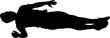 © NusratJahan - Silhouette of a man lying down on his side