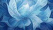 © João Macedo - Abstract blue winter frost ice fractal pattern