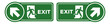 © Bright Sun - Exit Arrow Left Up Symbol Sign, Vector Illustration, Isolate On White Background