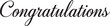 © Farina - Vector art of congratulations message in elegant black cursive script