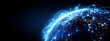 © Din Nasahrudin - Communication technology and internet worldwide for business concept. Global world network connected and telecommunication on planet earth cryptocurrency, blockchain and IoT.