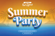 © Aziramada - Summer party editable text effect with 3d text style