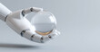 © Anastasiya Marchenko - Robot hand holding transparent glass sphere