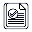 © Designer - A document with a checkmark on it, symbolizing approval and completion, isolated on it represents tasks, agreements, and confirmations in a clear and concise manner