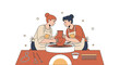 © Faustino - Two Women Learning Pottery Together, Crafting Ceramic Art