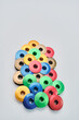 © monica - Assortment of colorful metal washers and spacers