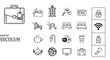 © Sifaul - Hotel Icons Set: Travel, Accommodation, and Services