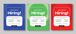 © Mr. Muzammil - We are hiring job social media post template, recruitment flyer for graphic designer, SEO Expert positions, corporate hiring advertisement vector design
