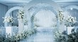 © Akun - Elegant floral wedding archway decorated with