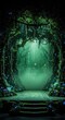 © Akun - Enchanted Forest Hidden Sanctuary with Glowing