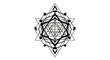 © Azis - Geometric Sacred Geometry Symbol, Mystical Star Pattern, Esoteric Design