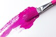 © Shipons Creative - Vibrant pink paint brush creating a thick stroke on white surface