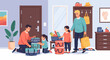 © NABILA - Family Moving into Home.