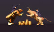 © yongheng19962008 - Financial competition between bull and bear markets