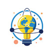 © Mehedi Hasan - Innovative earth with a lightbulb symbolizing global ideas and inspiration