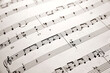© a40757se - Close-up shot of old sheet music.