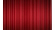 © MdAriful - A vibrant red stage curtain with vertical folds creating a classic theatrical performance backdrop