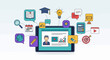 © Choirul - E learning technology on tablet device.