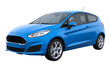 © JPG & PNG Store - Bright blue ford fiesta parked