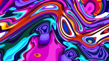  Vibrant abstract fluid art with dynamic colorful swirls
