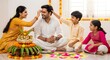 © agus - Indian family celebrating Diwali festival together.