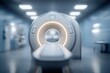 © Generative AI - Modern Magnetic Resonance Imaging Machine in a Futuristic Hospital Diagnostic Room