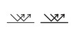 © JacobJ - Reflect icon linear vector outline, symbol logo design style