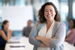 © PicStudio - Business woman female team leader professional manager ceo entrepreneur lawyer diverse bright smiling resilient inspiring senior classy confident startup meeting modern office workspace teamwork