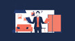 © muthia - Confused man holding documents in office, overwhelmed by tasks and decisions