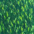 © Margarita - Vibrant textured green abstract of layered leaf-like brushstrokes conveying energetic, refreshing movement