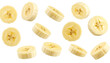 © Asif - banana slices mid air isolated on transparent background