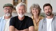 © slotzstock - Group portrait of four smiling adults in a relaxed indoor setting