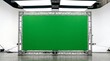 © Ahmdfadhilah - Green screen backdrop for professional video production inside a modern studio set