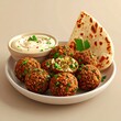 © Hrms - 3d cartoon Lebanese falafel balls.