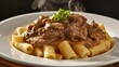 © LimeSky - Rich meat sauce with rigatoni and herbs.