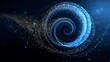 © Moddy - A mesmerizing swirling spiral composed of countless particles, set against a dark background