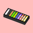 © Little N - Illustration of Water Colors in a Black Box