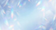 © maaagram - クリスタルの輝きと虹色のプリズムが交差する幻想的な水色の抽象背景 Generative AI
