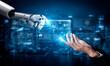 © InfiniteFlow - A generative AI assistant displays its own development environment. This platform shows the tools used for coding algorithms, training machine learning models, and analyzing complex data. Fermion