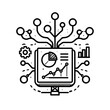 © GFXShani - Data analysis and visualization with charts and graphs on a computer screen