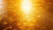© Qisy - Abstract Golden Sunlight Reflecting on Rippling Surface, Capturing Rich Textures and Brilliant Light
